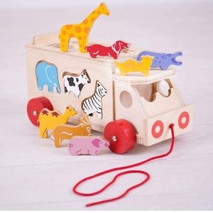 Wooden Animal Shape Lorry